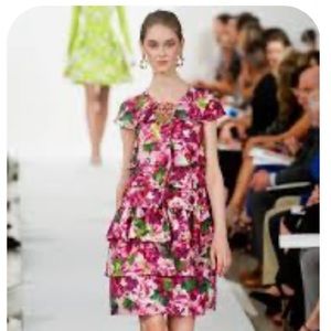 Oscar de la Renta Floral Silk Runway Dress - VIP owned♦️$8400 Retail♦️LAST CALL